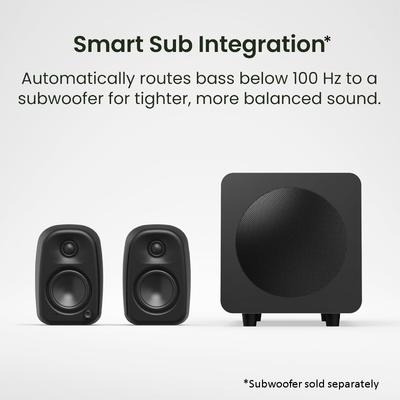 Kanto UKI Powered Desktop Speakers with USB-C, Bluetooth 5.3 & Sub Out