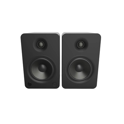 Kanto YU6 Powered Bookshelf Speakers with Bluetooth and Phono Preamp - Pair (Matte Black) #color_black