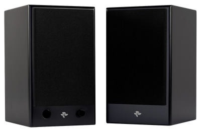 Totem Kin Play Mini Powered 70 watt Speakers With Bluetooth - Black #color_black