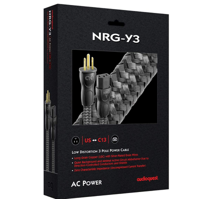 AudioQuest NRG-Y3 Low-Distortion 3-Pole Power Cable 3M